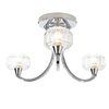 Ocean 3 Light Bathroom Ceiling Light - Chrome