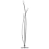 Octi 3 Light Curved Arm Floor Lamp - Chrome