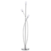 Octi 3 Light Floor Light - Satin Chrome
