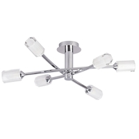 Octi 6 Light Ceiling Light - Chrome