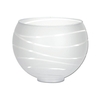 Opal Glass Shade with Swirling Line Design