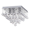 Orlando 5 Light Bathroom Square Flush Ceiling Light - Chrome