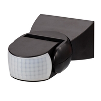 Outdoor Adjustable Pivot Infrared Motion Sensor - Black