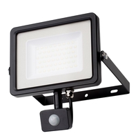 Outdoor Floodlight LED with Security PIR Sensor 50 Watt Black