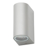 Outdoor Twin LED Up and Down Lighter Wall Light - Grey