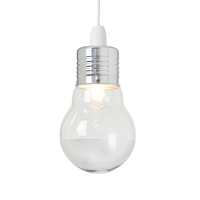 Oversized Bulb Style Easy to Fit Shade - Chrome