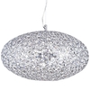 Ovii 3 Light Bathroom Ceiling Pendant - Chrome & Glass