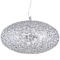 Ovii 3 Light Bathroom Ceiling Pendant - Chrome & Glass