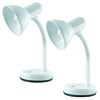 Pack of 2 Caher 1 Light Flexi Neck Task Lamps - White