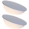 Pack of 2 Johno Round Table Lamp - Grey