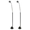 Pack of 2 Korab Adjustable LED Floor Lamps - Black