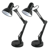 Pack of 2 Nordend 1 Light Swing Task Lamps - Black