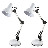 Pack of 2 Nordend 1 Light Swing Task Lamps - White
