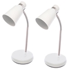 Pack of 2 Schlern LED Flexi Neck Task Lamps - White