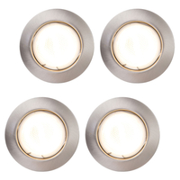 Pack of 4 Frea Recessed Downlight - Satin Chrome