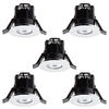 Pack of 5 Integral LED Fixed Warm White Fire Rated Downlights - Chrome