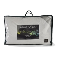 Pair of Overfilled Duck Feather Pillows - White