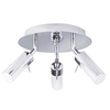 Palma 3 Light Ceiling Spotlight Plate - Chrome