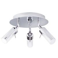 Palma 3 Light Ceiling Spotlight Plate - Chrome