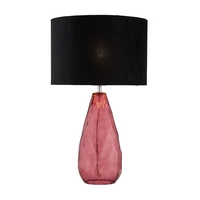 Parma Glass Table Lamp - Plum