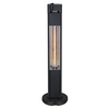 Pedestal 1600W Floor Standing Patio Radiant Heater - Black