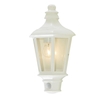 Perry Outdoor PIR Half Lantern - White