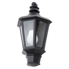 Perry Outdoor Traditional Half Lantern - Black