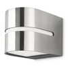 Philips Hazel Outdoor Up and Down Wall Light - Stainless Steel