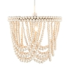 Pilli Beaded Easy to Fit Lamp Shade - Natural