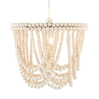 Pilli Beaded Easy to Fit Lamp Shade - Natural