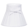 Pleated Easy to Fit Shade with Bow - White