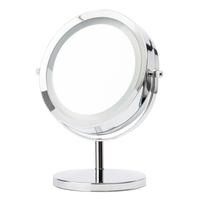 Portable Magnifying Mirror Table Lamp - Chrome