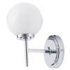 Preston 1 Light Bathroom Globe Wall Light - Chrome