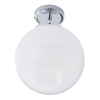Preston 1 Light Bathroom Semi Flush Globe Ceiling Light - Chrome