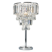 Prism Glass Table Lamp - Chrome