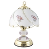 Pulag Touch Sensitive Pink Flower Design Table Lamp - Brass