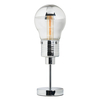 Quirky Bulb Table Lamp - Chrome