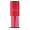 Red Acrylic Ribbed Table Lamp