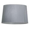 Rigid Easy to Fit Shade Pleated Cylinder 16 Inch - Silver