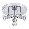 Ring 3 Light Adjustable Ceiling Spotlight Plate - Chrome