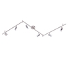 Ronja 6 Light Ceiling Spotlight Bar with LED Bulbs - Chrome