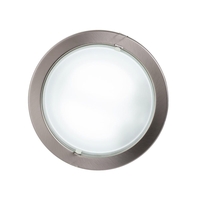 Round Recessed Ceiling Light - Satin Chrome