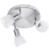 Rousse 3 Light Adjustable Ceiling Spotlight Plate - Satin Nickel