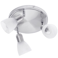 Rousse 3 Light Adjustable Ceiling Spotlight Plate - Satin Nickel