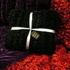 Ruched Velvet Throw - Purple