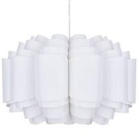 Ruffle Tiered Easy to Fit Ceiling Shade - White