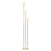 Saucer 3 Light Floor Lamp - Satin Brass