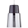 Scandi Ceiling Pendant with Smoked Glass Shade - Black