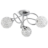Semi Flush Ceiling Light - Gem Ball 3 Light Chrome