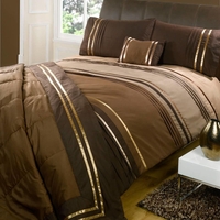 Sherringham Double Duvet Set - Chocolate